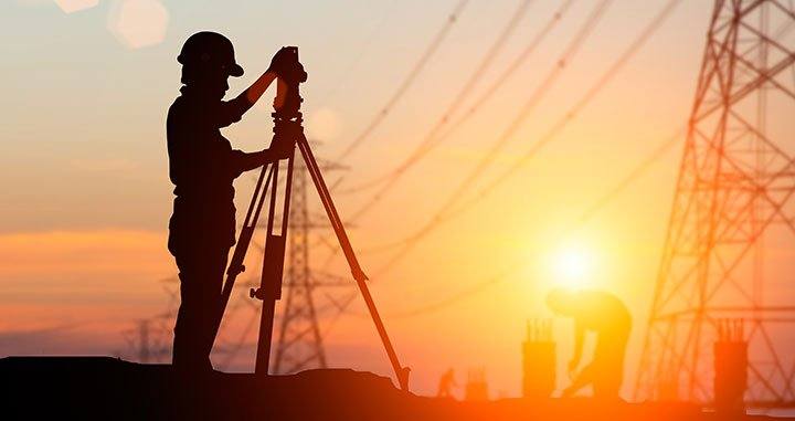 Levé topographique terrain